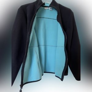 Prospirit ladies hoodie/jacket. S navy blue and turquoise. (No hood)